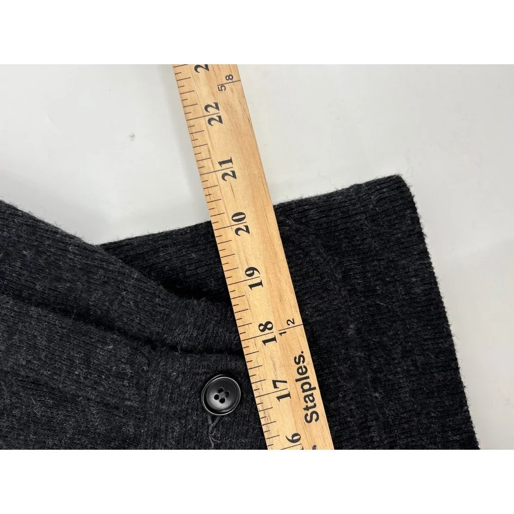 Buck Mason Alpine Merino Fleece Chore Coat Heather Black XS